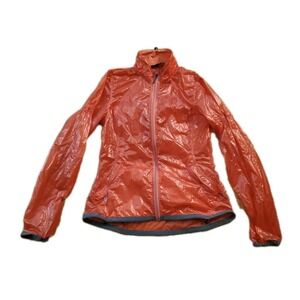 STOIC Womens Packable Jacket Fire Red Size Large Running Athletic Translucent
